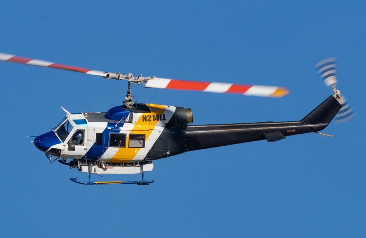 Bell 214 · This photograph illustrates the aircraft type. It does not necessarily show one of the listed airframes.