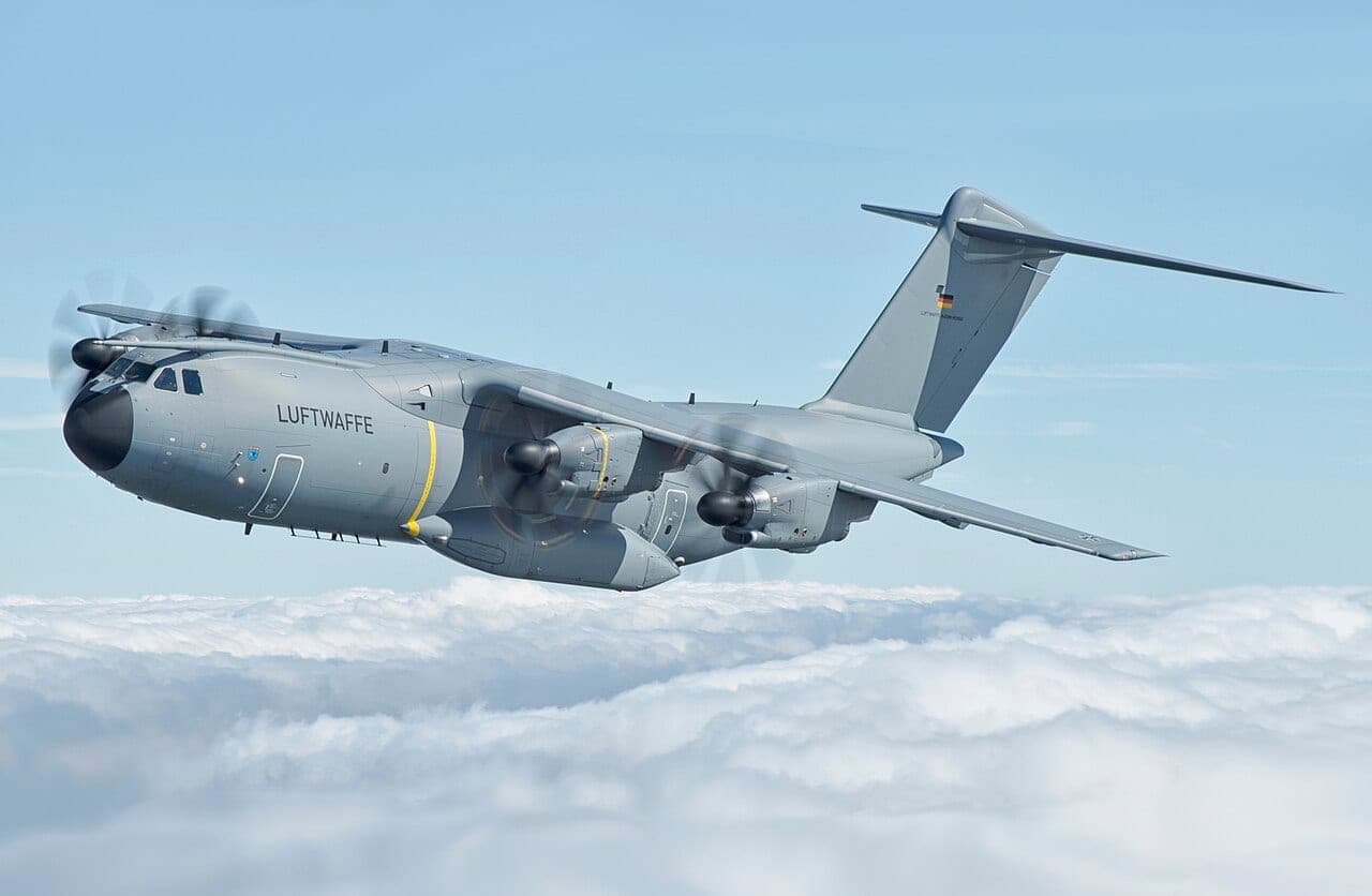 Airbus A400M Atlas · This photograph illustrates the aircraft type. It does not necessarily show one of the listed airframes.