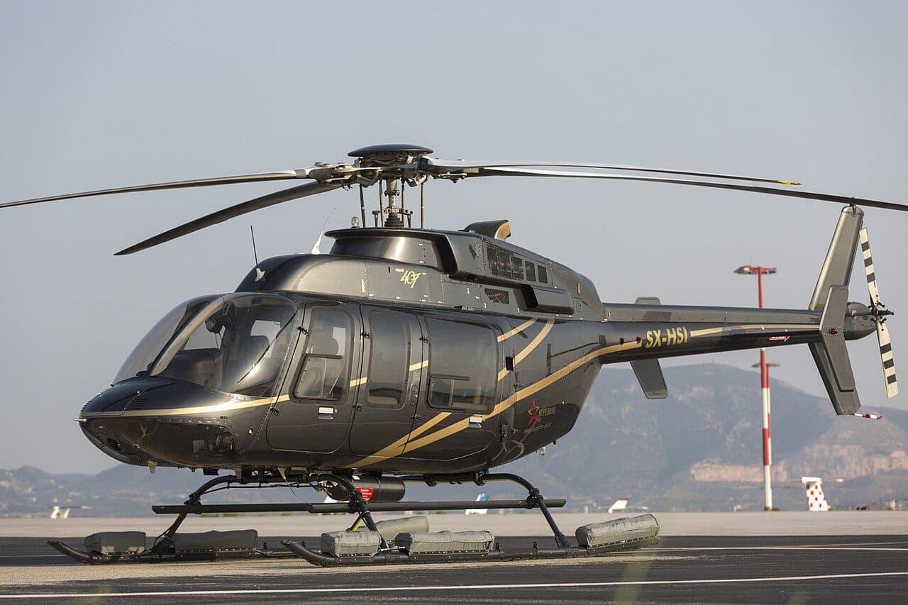 Bell 407 · This photograph illustrates the aircraft type. It does not necessarily show one of the listed airframes.